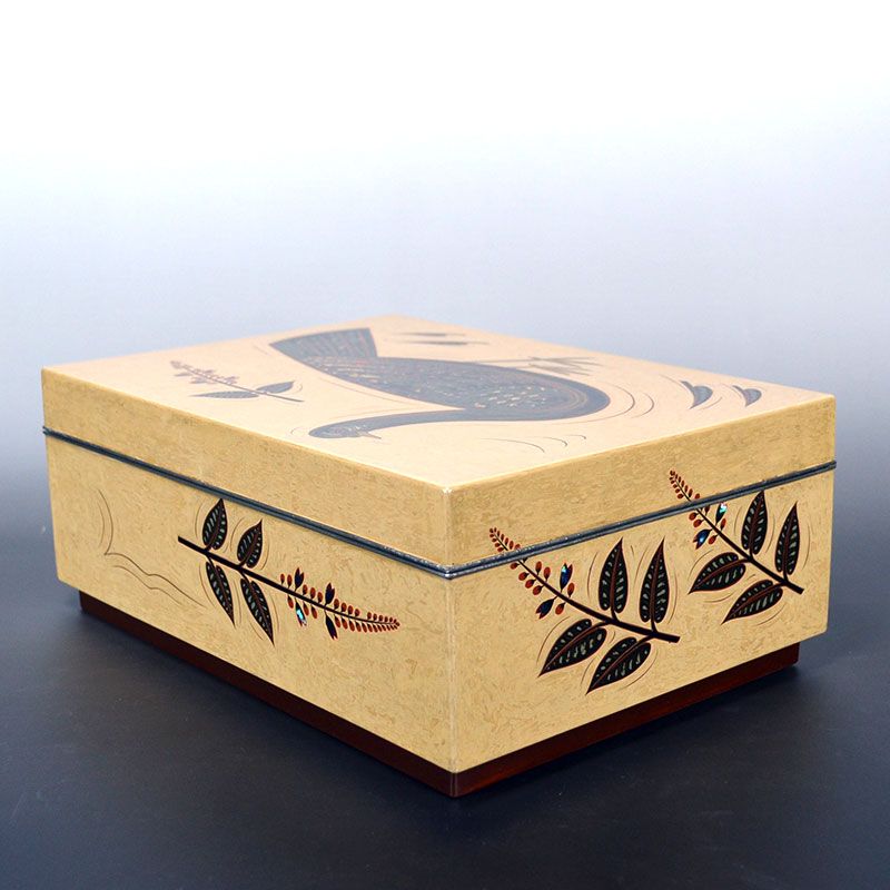 Banura Shogo Antique Te-bako Lacquer Box, 1930s