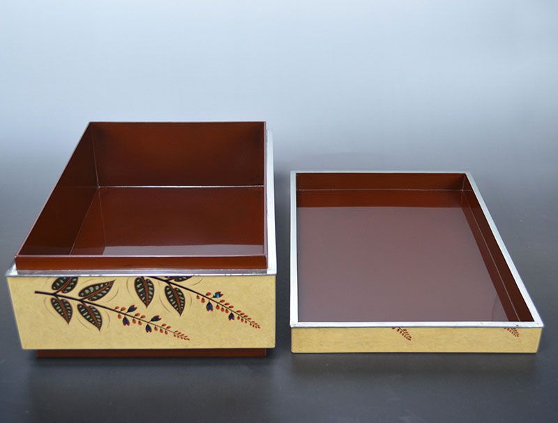 Banura Shogo Antique Te-bako Lacquer Box, 1930s