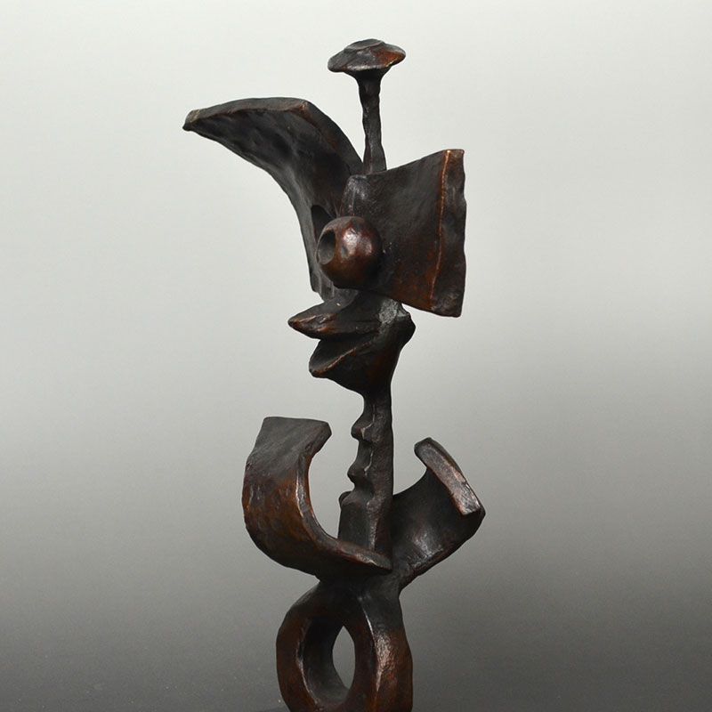 Modernist Bronze Sculpture, Female Artist Katsura Yuki