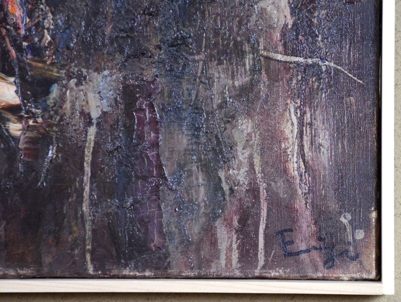 Yamada Eiji Japanese Post-war Abstract Oil Painting