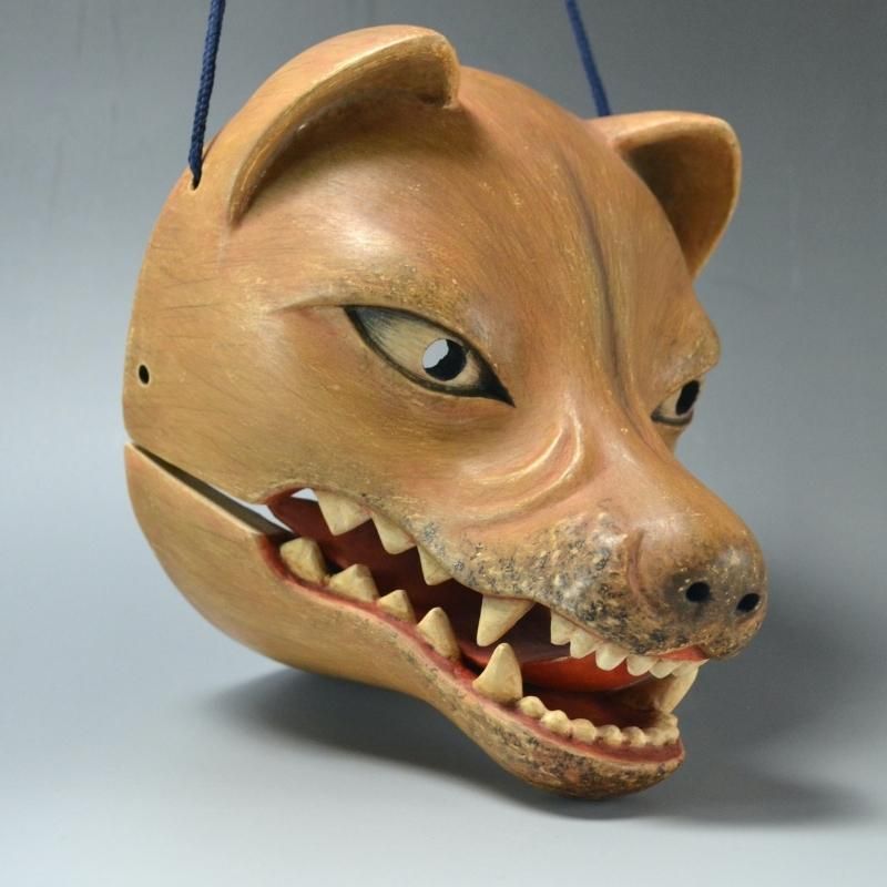 Antique Japanese Kitsune-men Fox Mask