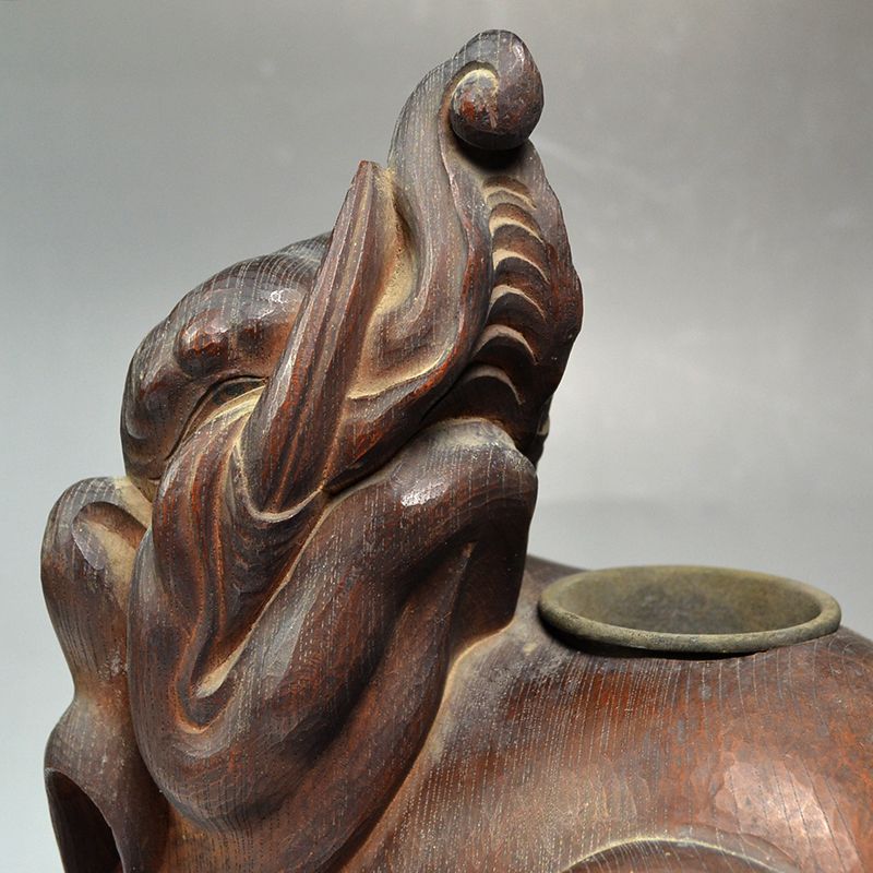 Antique Japanese Incense Burner, Mythical Baku Dream Eater
