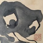 Antique Japanese Monster Scroll, Doi Goga