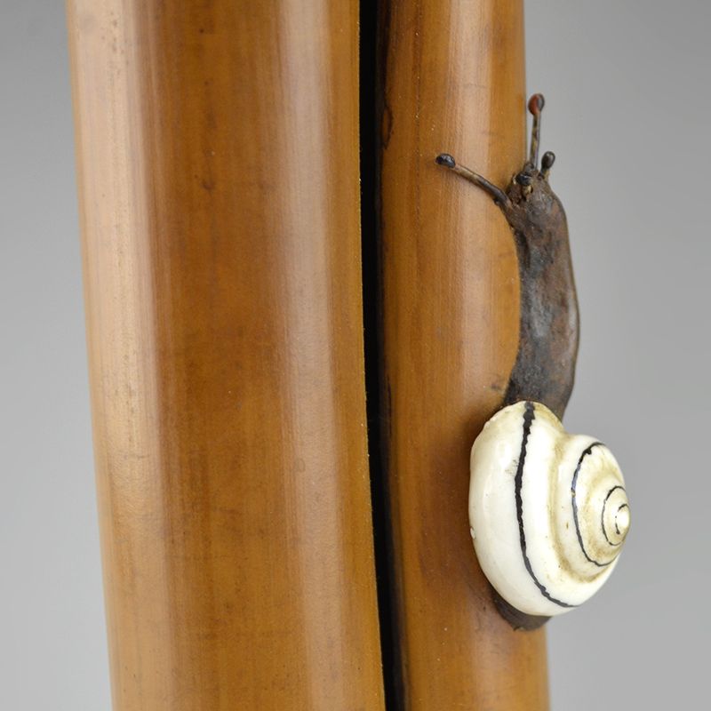 Very Rare Suwa Sozan I Bamboo Kakehana w/ Snail