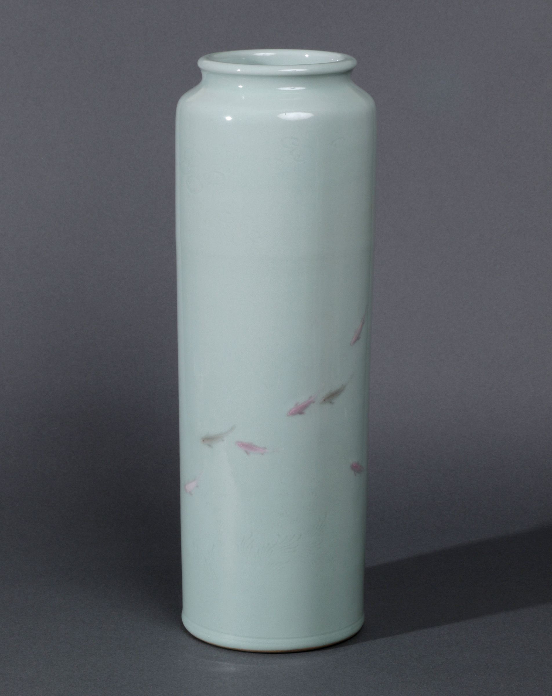 Iconic Celadon porcelain Vase by Suwa Sozan II