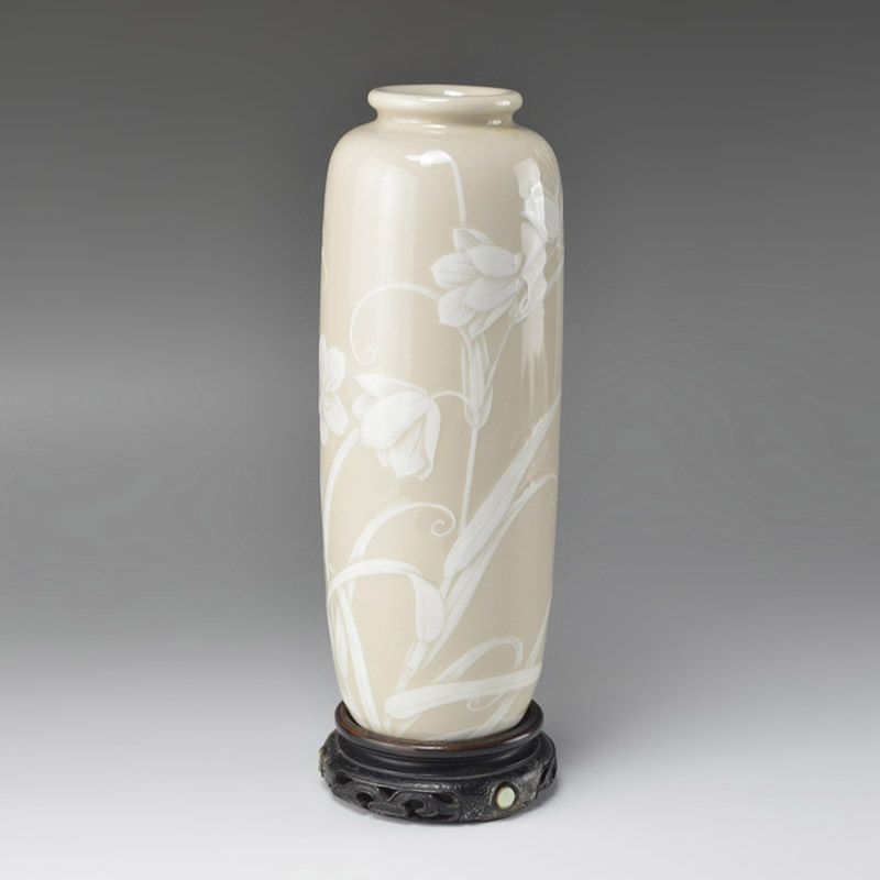 Antique Japanese Taireiji Vase by Kiyomizu Rokubei V