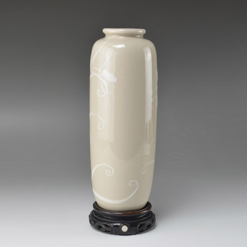 Antique Japanese Taireiji Vase by Kiyomizu Rokubei V