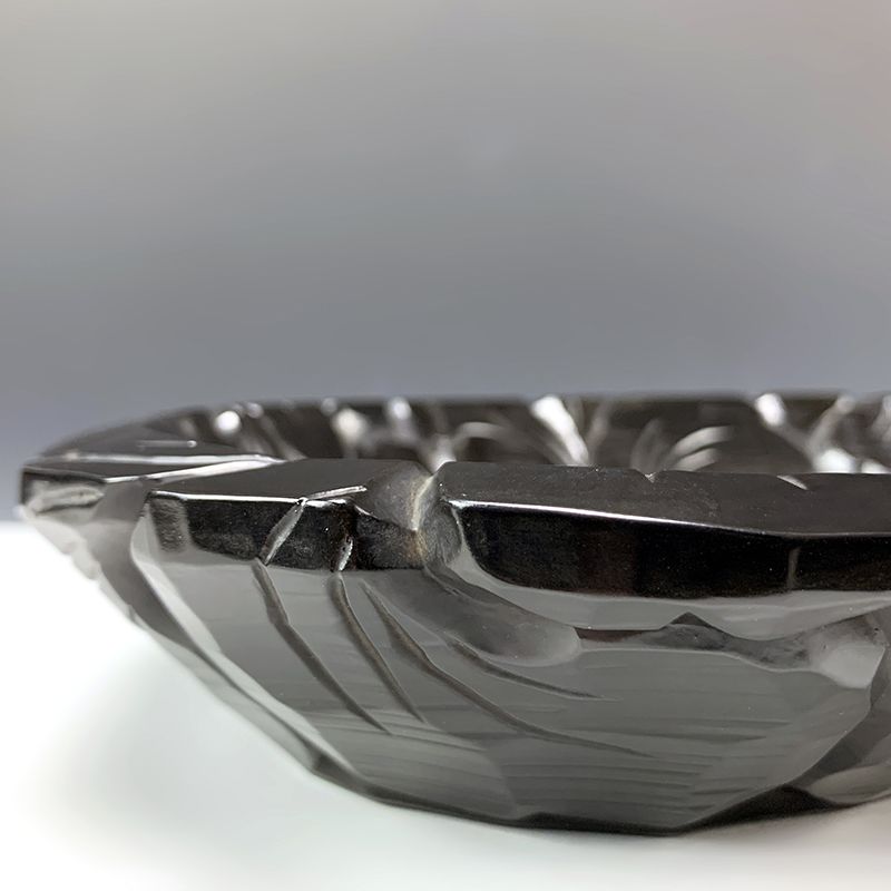 Modern Japanese Kamakura Carved &amp; Lacquered Tray, Hakkodo