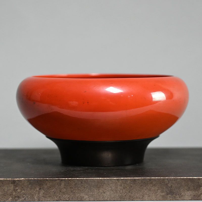 Antique Japanese Negoro Lacquer Bowl