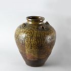 Edo period Tamba Chatsubo Tea Leaf Jar