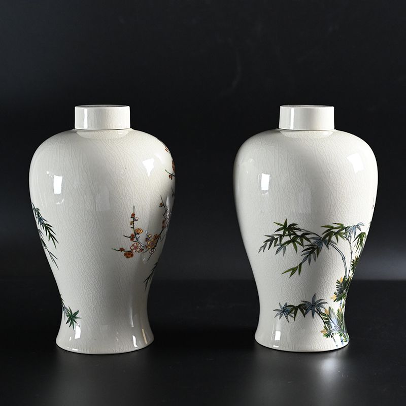 Pair of Japanese Pottery Vases by Ito Tozan