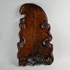 Antique Japanese Carved Fruitwood Habon Tray