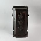 Antique Japanese Art Deco Bronze Vase