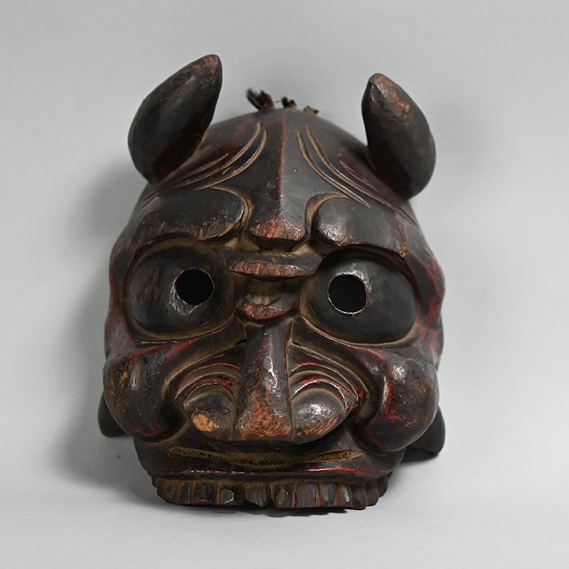 Nanbokucho to Muromachi Period Japanese Demon Mask