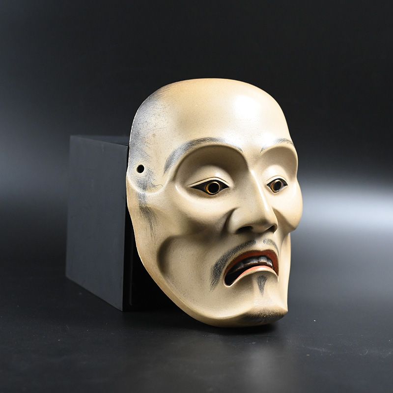 Japanese Noh Mask, Yaseotoko, by Iwasaki Hisahito