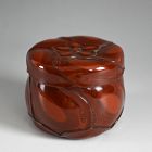 Tamakaji Zokoku 19th c. Carved Lacquer Container, Published