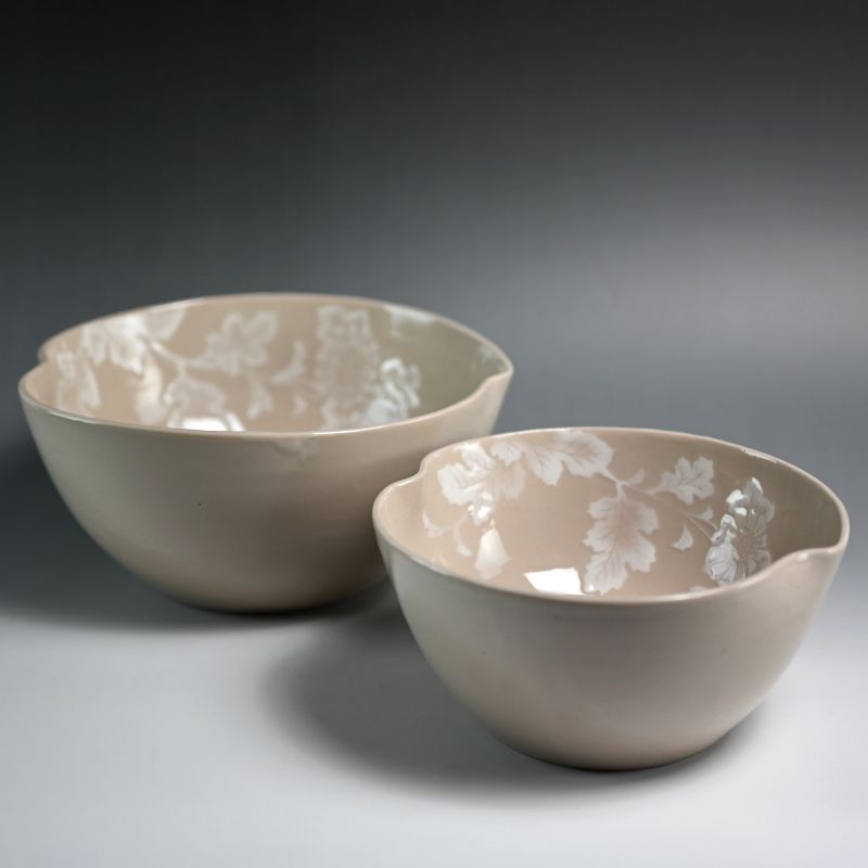 RARE! Kiyomizu Rokubei V Set of Taireiji Nesting Bowls