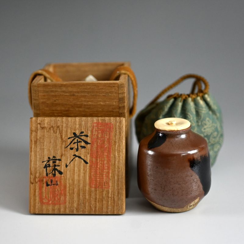 Rare Imperial Artist Suwa Sozan I Chaire Tea Caddy