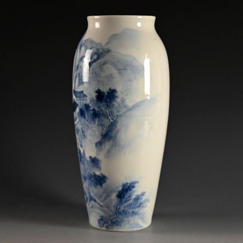 Fabulous Large Antique Porcelain Vase by Kanzan Denshichi