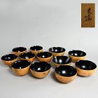 12 Japanese Kaiseki Soup Bowls from Natural Gourd