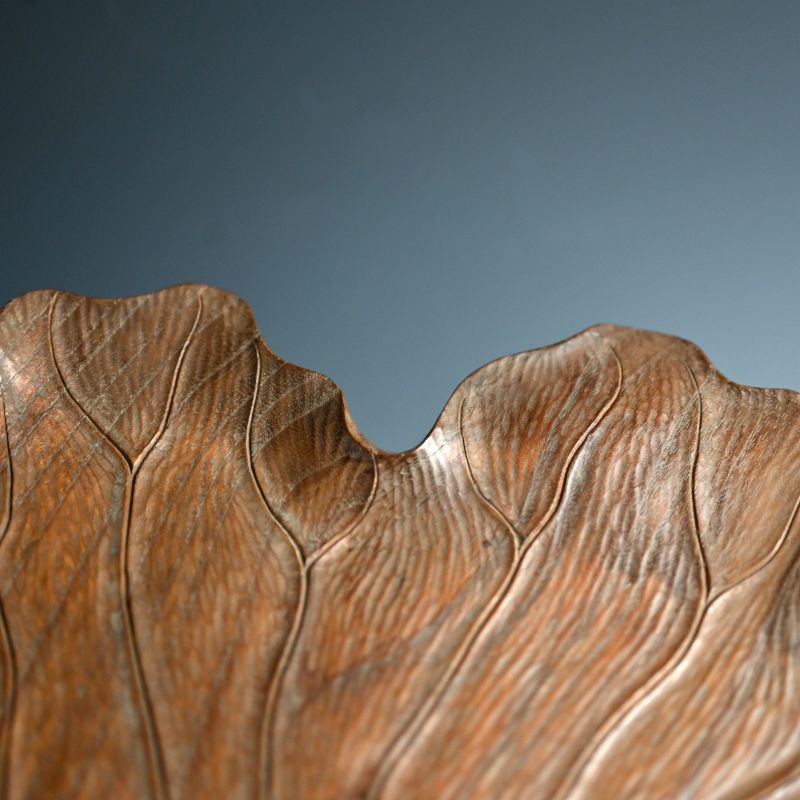 Carved Wood Sencha Tea Leaf Tray, Ito Tetsugai