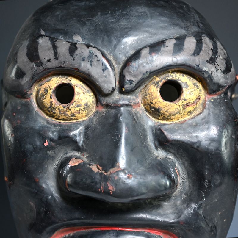 Large Antique Japanese Edo period God Mask