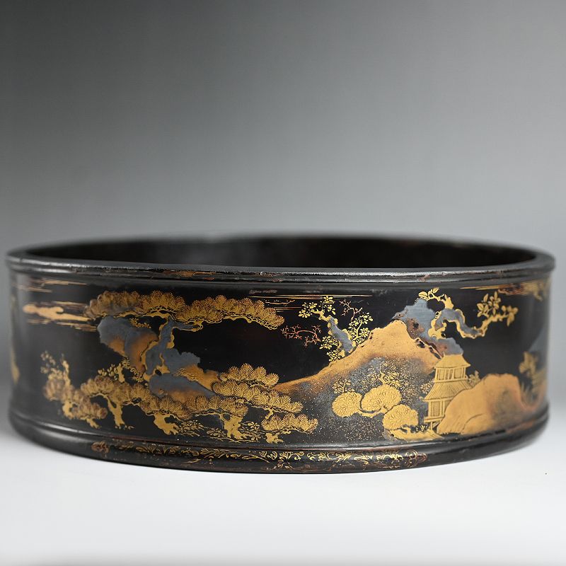 Ancient Japanese Lacquer Tray