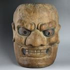 Large Japanese Guardian God Mask, Edo period