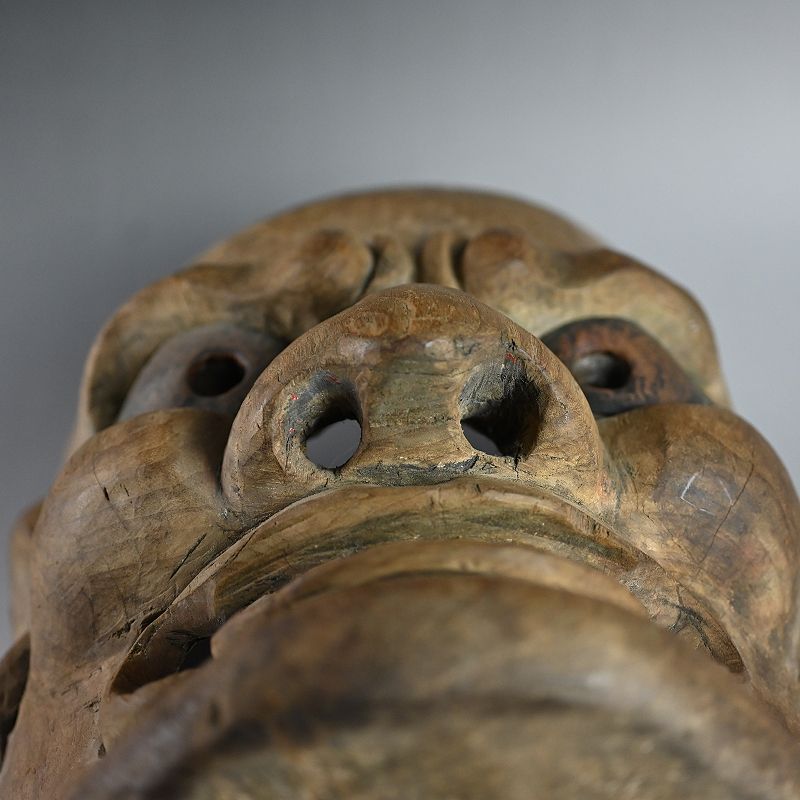 Large Japanese Guardian God Mask, Edo period