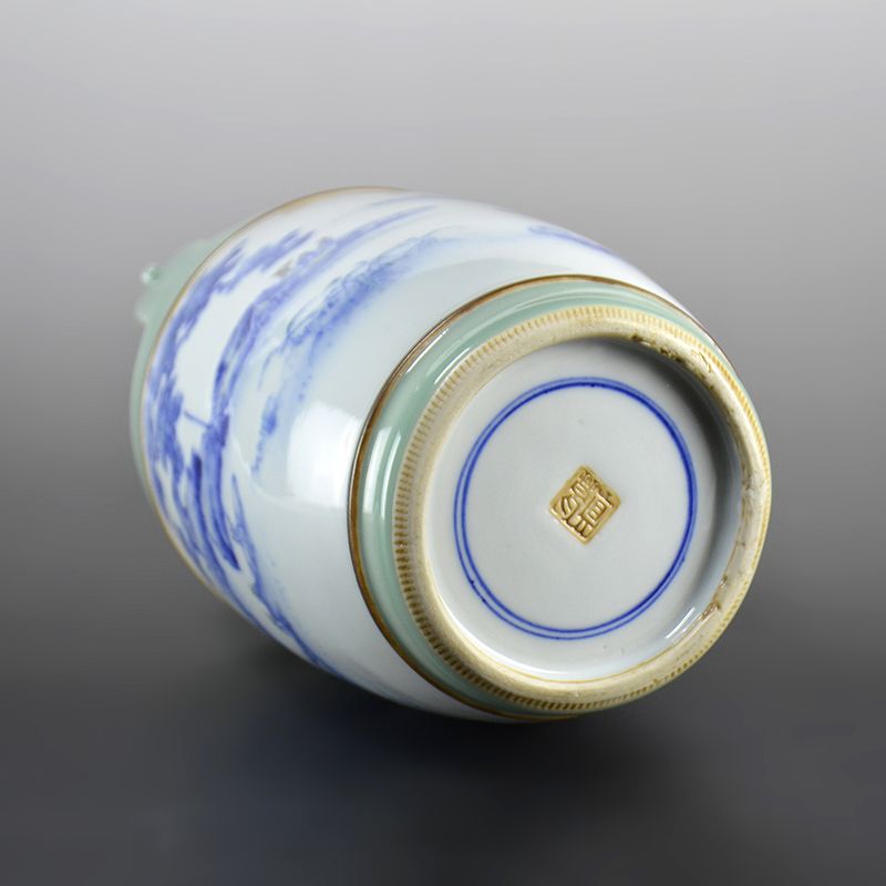 Unusual Glazed Vase by Miyagawa (Makuzu) Kozan