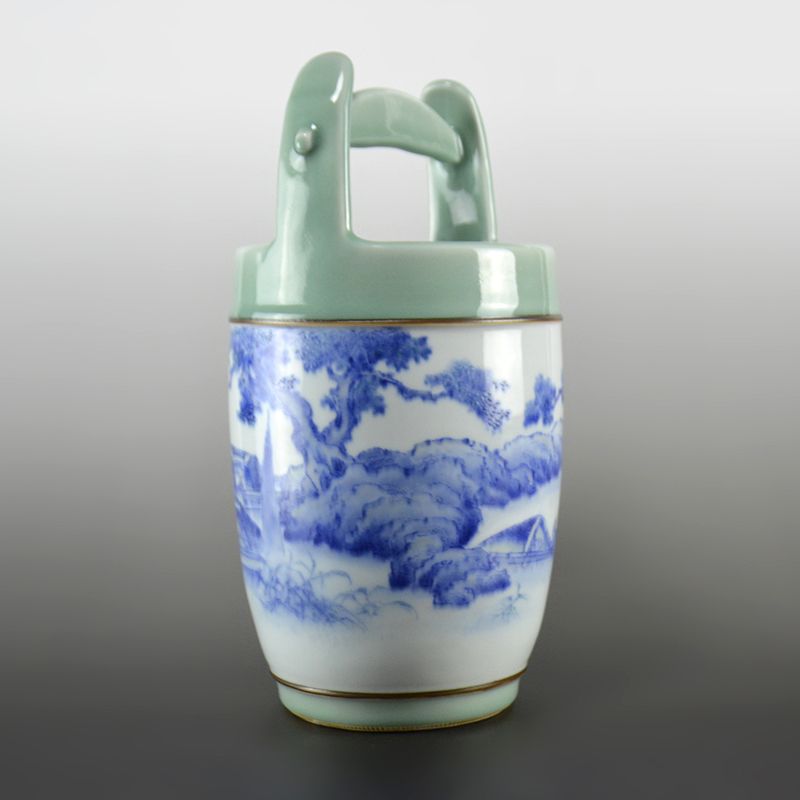Unusual Glazed Vase by Miyagawa (Makuzu) Kozan