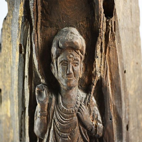 Buddhist Carving from the Main Tower of Himeji Castle