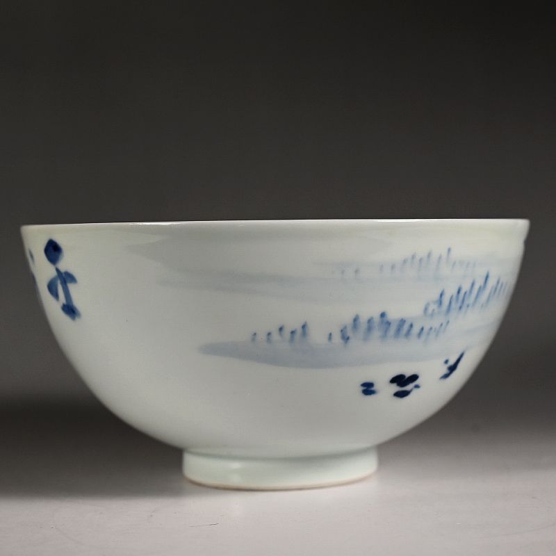 Porcelain Bowl by Heian Moukusen &amp; Oyabu Shinko