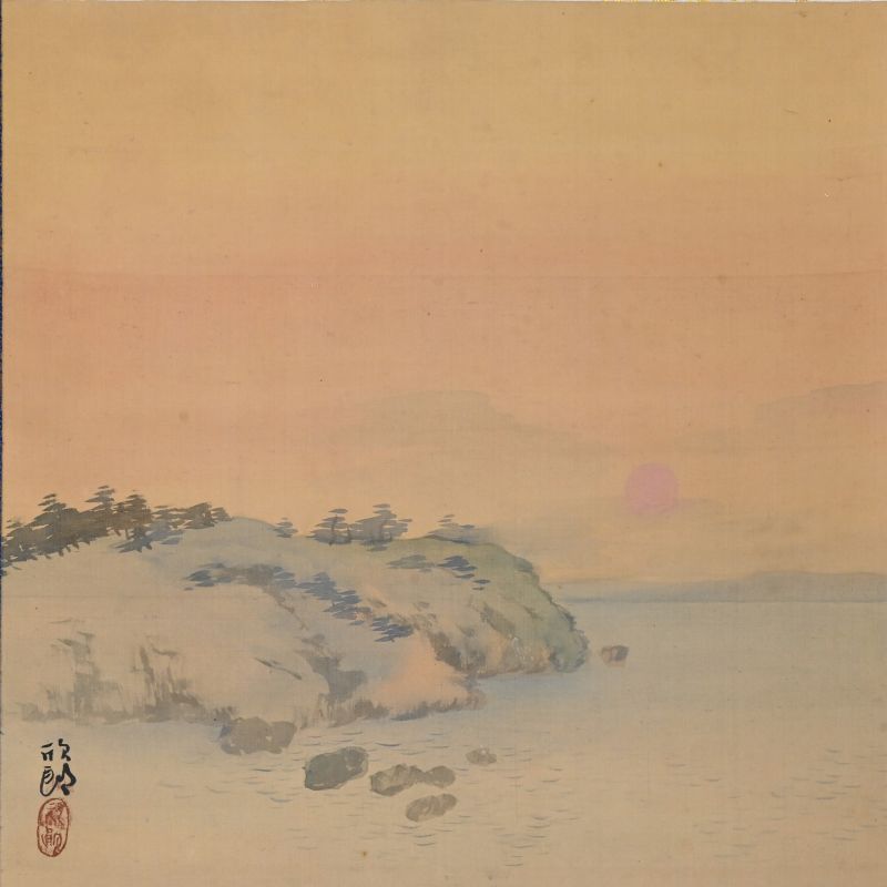 Early Painting, Sunset by Shirakura Niho