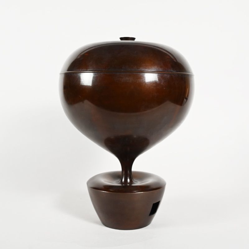 Japanese Bronze Vase by Yamamuro Hyakusei