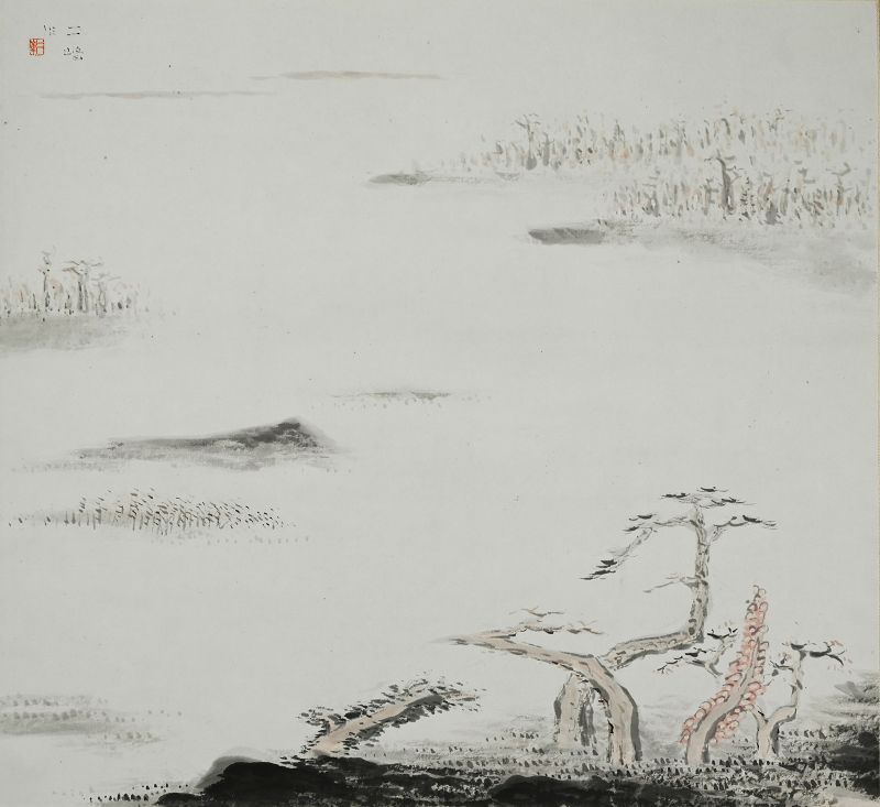 Important Set of 4 Scrolls by Shirakura Niho, Exhibited 1936
