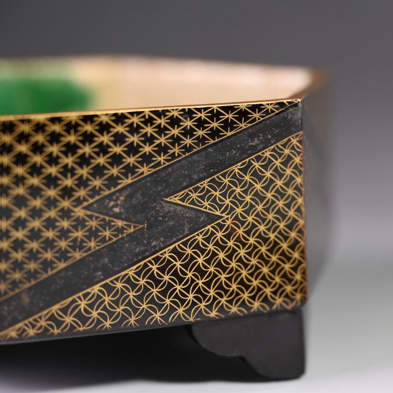 Incredible Japanese Toyoraku Lacquered Ceramic Jubako