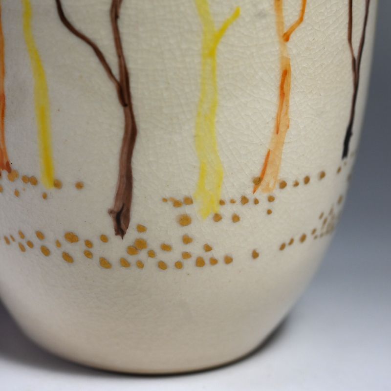 Modernist Ito Tozan II Mizusashi, Mid-Century Pottery