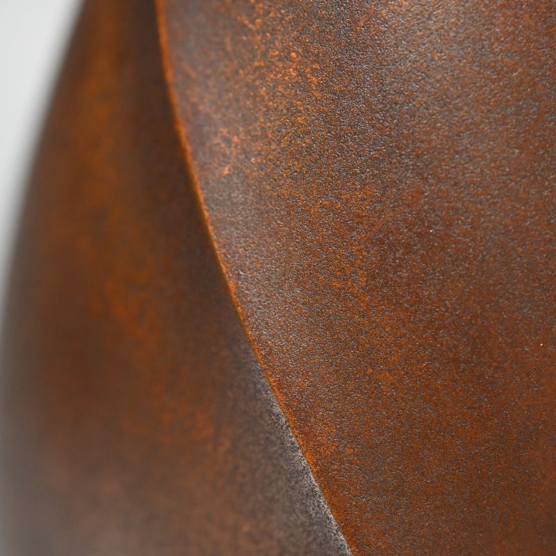 Exquisite Modernist Bronze vase by Yajima Boshu