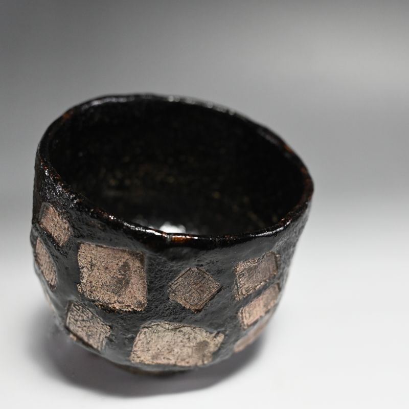 Edo period Black Raku Chawan Tea Bowl by Dohachi