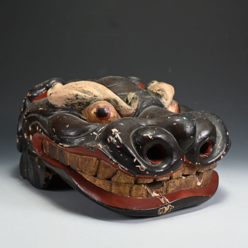 18th c. Japanese Shishi Lion Dance Mask