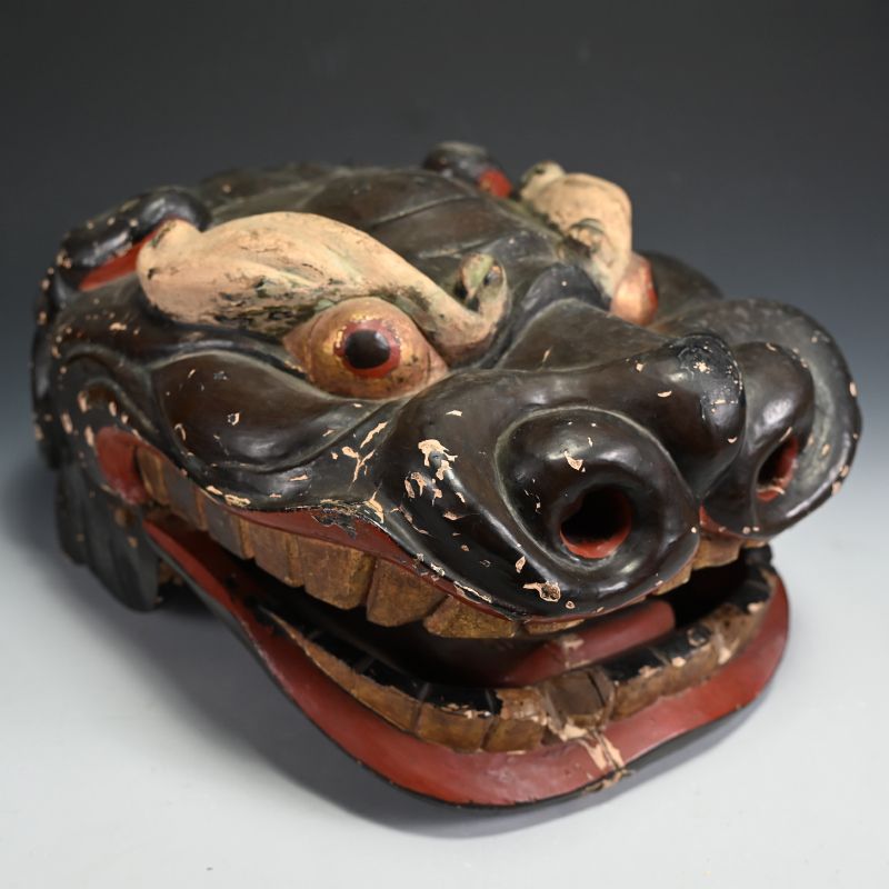 18th c. Japanese Shishi Lion Dance Mask