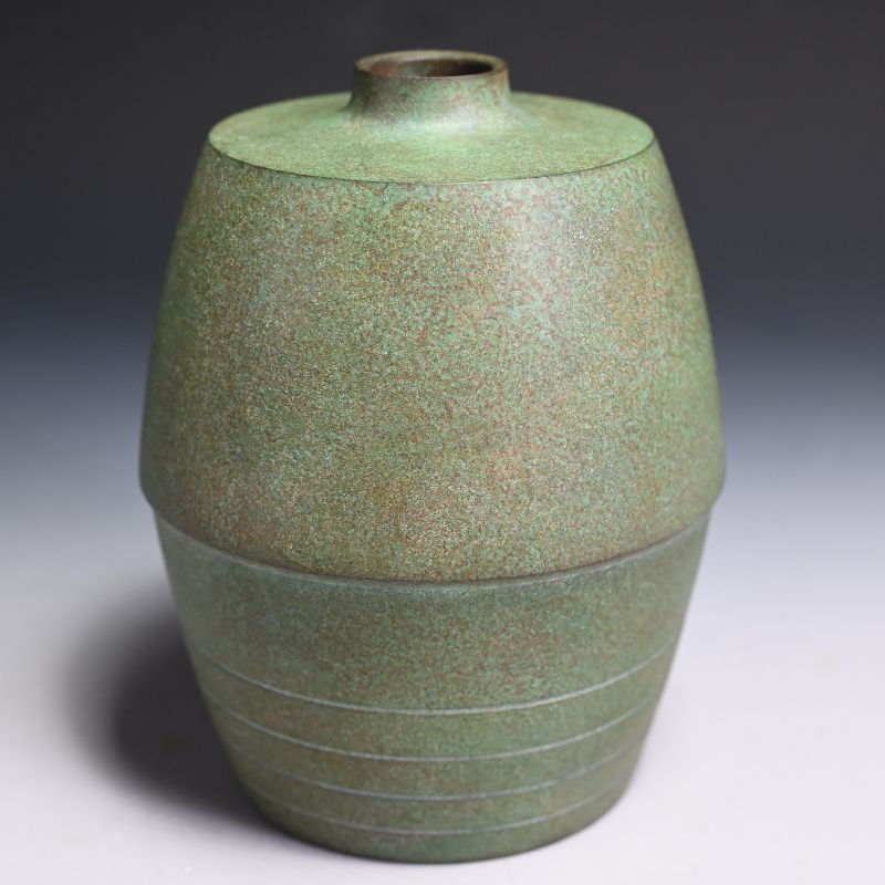 Seidou Vase “Shajiku” By Hasuda Syugorou