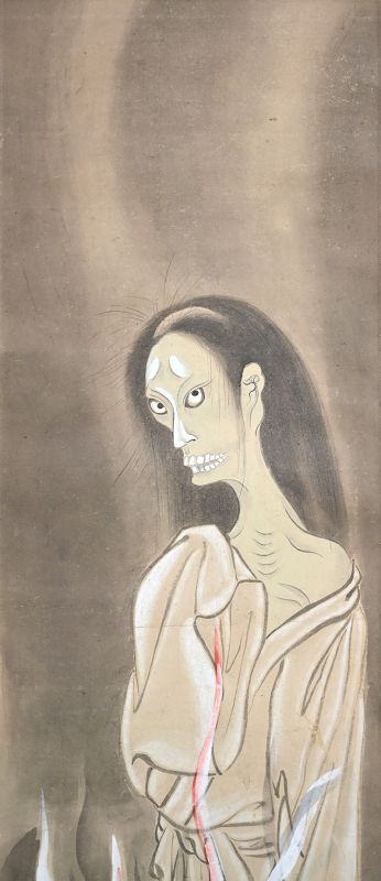 The Horror! Antique Japanese Ghost Scroll