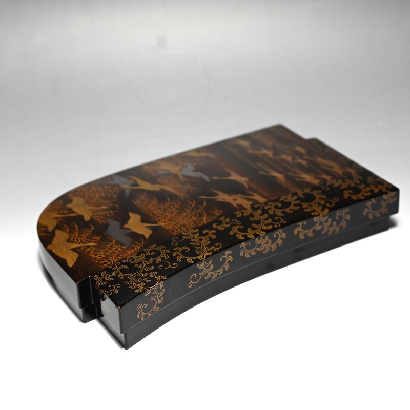 Unusual Edo period Suzuri-bako Lacquered Writing Box