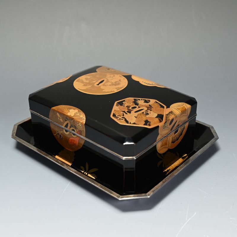 4 pc. Antique Japanese Lacquer Maki-e Box Set by Ryoshin