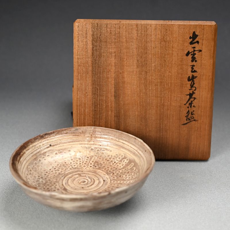 Edo p. Japanese Mishima Yaki Chawan Tea Bowl from Izumo