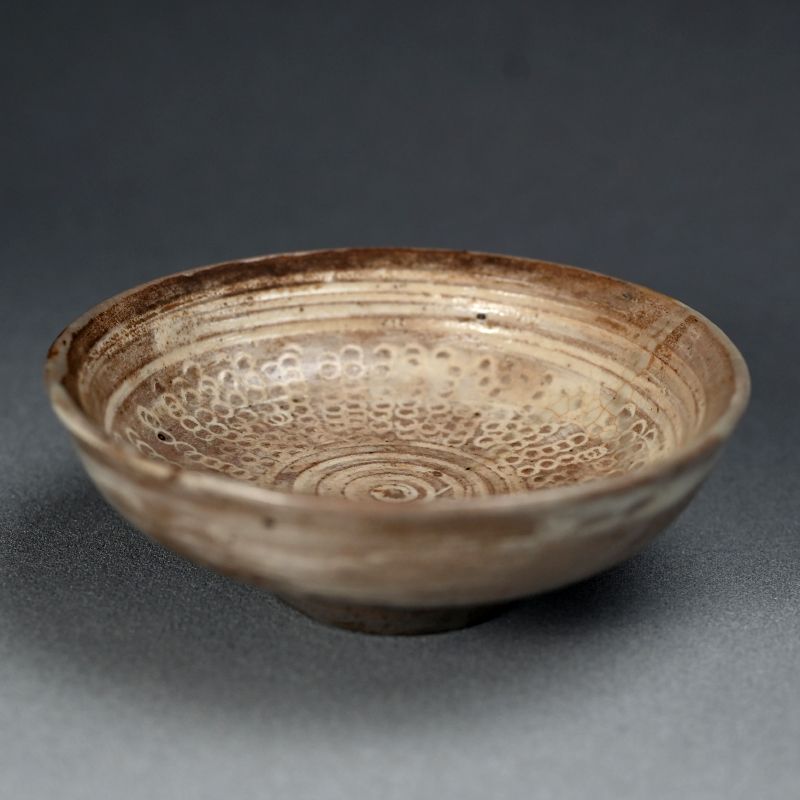 Edo p. Japanese Mishima Yaki Chawan Tea Bowl from Izumo