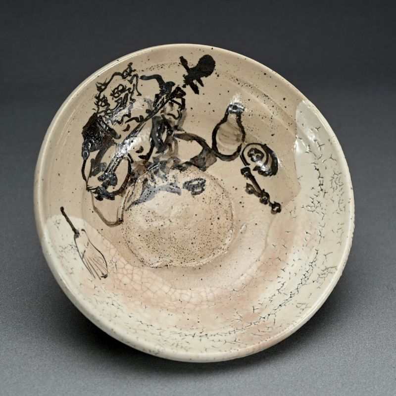 Drunken Oni Devil, Bowl by Kiyomizu Roikubei V &amp; Nakajima Kaho