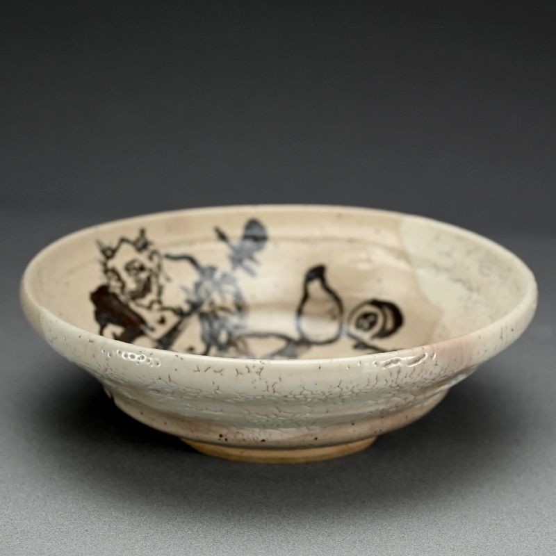 Drunken Oni Devil, Bowl by Kiyomizu Roikubei V &amp; Nakajima Kaho